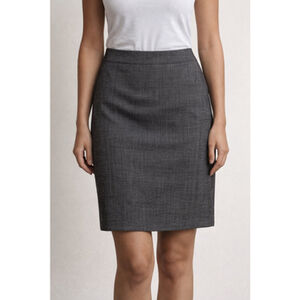 Arthur Levine Brown Houndstooth Pencil Skirt Size 4